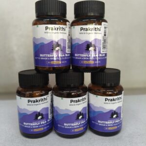BUTTERFLY PEA BLUE  Caps.